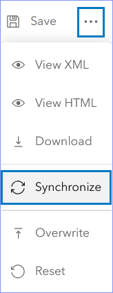 Synchronize field edits on the Options menu